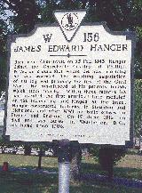 James Edward Hanger historic highway marker